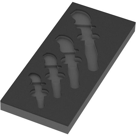 Wera 9834 Foam insert 6004 Joker VDE set 1, empty, 172 x 30 x 392 mm 5137334001