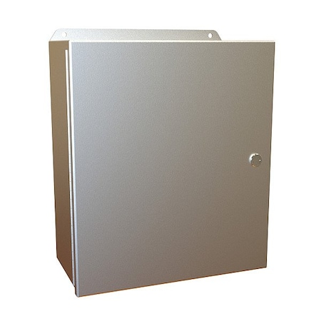 Hammond Latches Electrical Enclosure, 14 in H, 6 in D, 12 in W, 12, 13, 3R, 4, 4X, Aluminum EJ14126AL