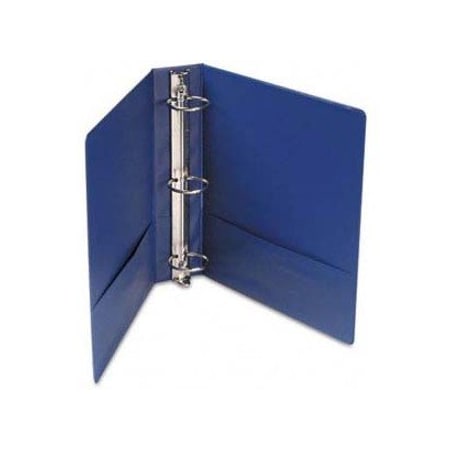 Universal Suede Finish Vinyl Round Ring Binder, 2" Capacity, Royal Blue 34402