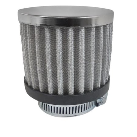 Racing Power R9309X 1.38 in. Steel Open Clamp On Filter Breather, Chrome RPC-R9309X