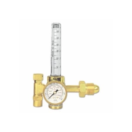 Gentec Flowmeters/Regulators, Argon; Helium; Carbon Dioxide, CGA 580, 4,000 psi inlet 331-191AR-60