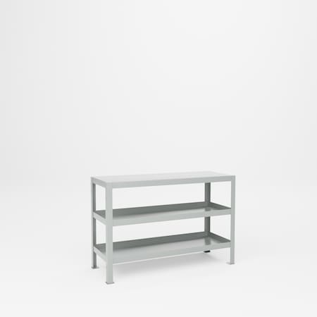 Pucel Heavy Duty Tool Stand, 18 in D x 48 in W x 32 1/2 in H, Gray 1848-3