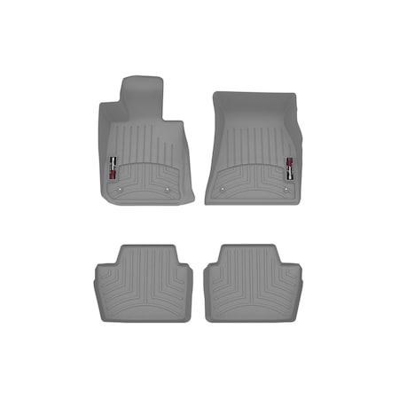 Weathertech Grey, Front and Rear Floorliners 461673-1-2
