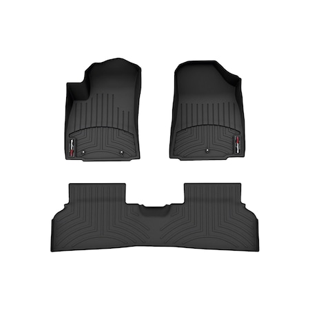 Weathertech Black, Front and Rear Floorliners 441866-1-2