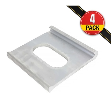 Mytee Products Reitnouer J-Plate Aluminum Extruded Tie-Down 6700 Lbs WLL, 4PK JP-TD-REITx4