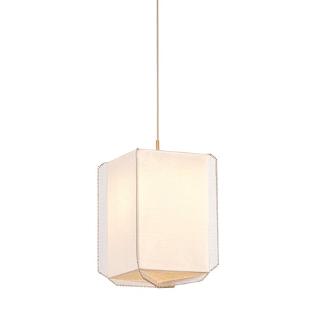 Hudson Valley Lighting Louise 1 Light Pendant in Patina Gold Leaf Finish AH4431-PGL