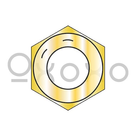 Oxoxo 1/2-13 Coarse Thread Finished Hex Nut Grade 8 Zinc Yellow, 900PK 201825
