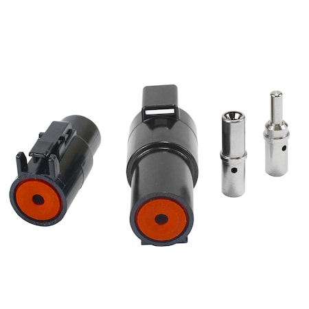 Pacer Group Pacer Deutsch 10-8 AWG DTHD Power Plug and Receptacle w/Pin and Socket TDTHD-1-8KT