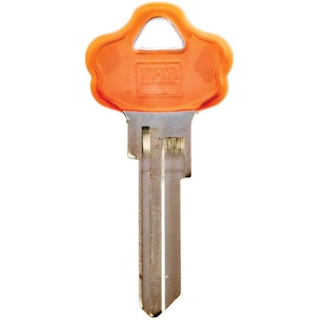 Hy-Ko Key Blank, Brass, Nickel, For: Kwikset Cabinet, House Locks and Padlocks 13005KW10PDM