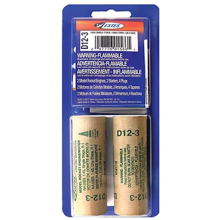 Estes Model Rocket Engines 2 pc 001541