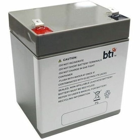 Battery Technology BTI 12V 5A 1-CELL LEAD ACID UPS BATTERY FOR UB1250-F2 (TAA-COMPLIA UB1250-F2-TAA