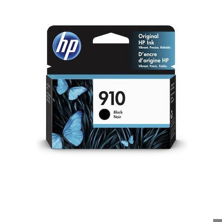 Hp 910 Black Original Ink Cartridge, 250 Yield 3YL61AN