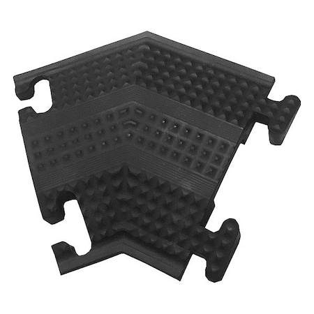 Electriduct Drop-Over Right Turn, Black, PK2 DO-ED-SM-T-RT-BK-2PK