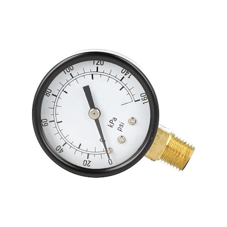 Marsh Pressure Gauge, 1/8 in NPT, Bottom Location GG2030L8