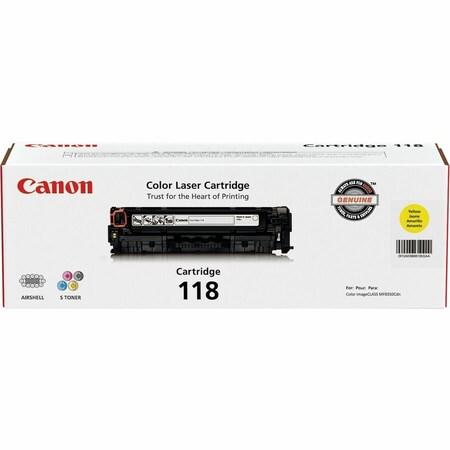 Canon Cartridge, Laser, Toner, Magenta CRTDG118YW