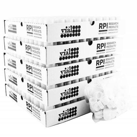 Rpi 20ml High Density Polyethylene Vials, 500/cs, 500PK 121040