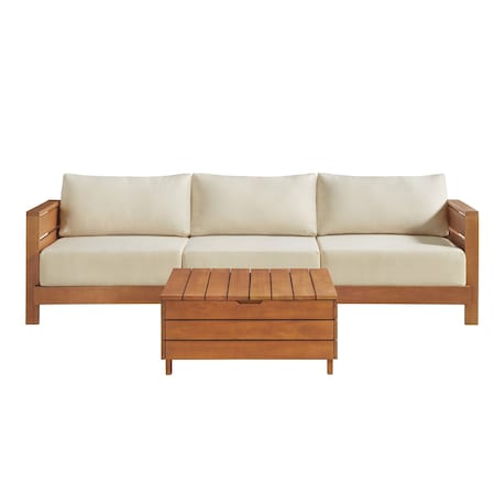 Alaterre Furniture Barton Weather-Resistant Set, Outdoor Patio Furniture Set, 3-Seat Outdoor Couch, Lift Top Table 80-OUTD-WD-3SOFA-S1
