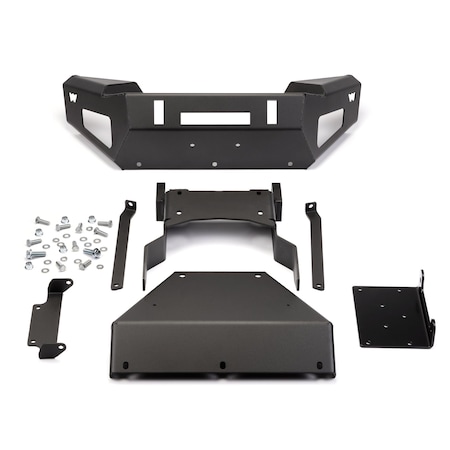 Warn Bumper One Piece Angled Design; DirectFit; Winch Ready; Integrated Light Port To Mount Auxiliary 101712