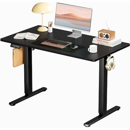 Simple Deluxe Electric Standing Desk, Adjustable Height Stand up Desk, 24x40 Inches Sit Stand up Desk with Cable 3A88TDESKP4024V3BLK