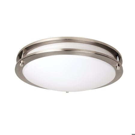 Maxlite FLUSH MOUNT ARCHITECTURAL, 16IN, 12/18/24W, 120-277V 0-10V, 27/30/35/40/50K WATT CCT SELECT, NICKEL FMA16V12WCSN