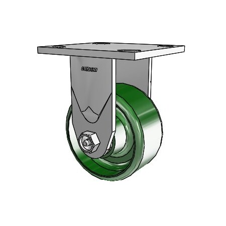 Colson 4 Series Rigid Plate Caster 4.04108.139 - Cast Iron 4" Dia. 1000 Lb. Cap. 4.04108.139
