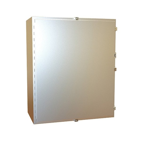 Hammond Clamps Electrical Enclosure, 36 in H, 16 in D, 30 in W, 12, 13, 3R, 4, 4X, Stainless Steel 1418N4SSM16