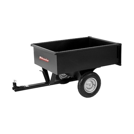 Milwaukee Hand Trucks Dump Cart, Black, Steel, 10 cu ft LDT1002BM