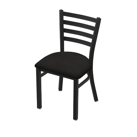 Holland Bar Stool Co 400 Jackie 18" Chair with Black Wrinkle Finish and Canter Espresso Seat 40018BW003