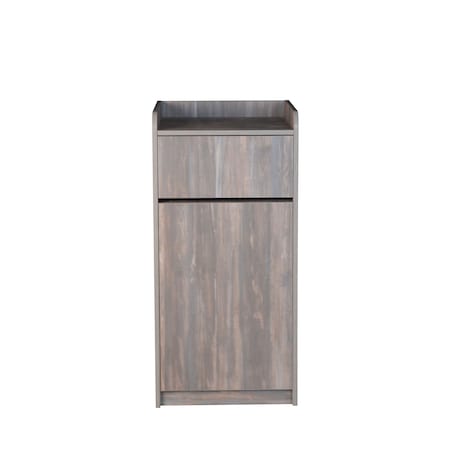 Bfm Seating Trash Enclosure, Chestnut, Relic Laminate, 22 in TE4622CS