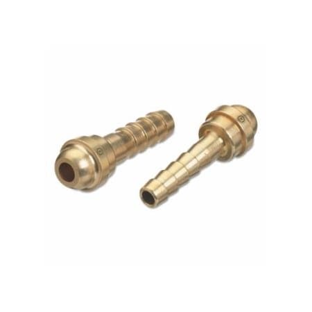 Western Enterprises Barbed Hose Nipple, 200 psig, Brass, C-Size, 3-3/4 in L, 1/2 in Hose ID 312-C-17