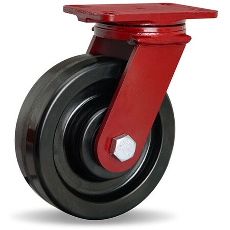 Hamilton ForgeMaster Swivel Caster, 8" x 2-1/2" Plastex Phenolic Wheel, 1" Straight Roller Bearing S-FM-8PH