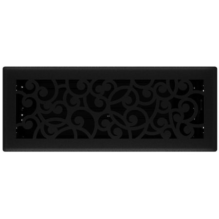 Imperial Mfg Register Floor Blk Iron 4X12In RG3460