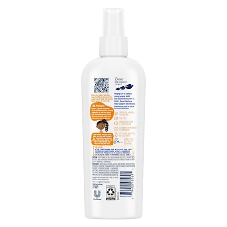 Dove Kids Care Hair Love Shea Butter Coconut Oil 2-in-1 Detangler and Refresher Spray, 8 Fl oz, 6PK 68580086