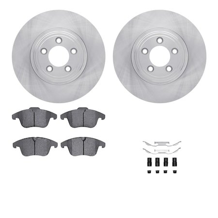 Dynamic Friction Co DFC Brake Rotor with 5000 Brake Pads and Hardware Kit 6512-20090