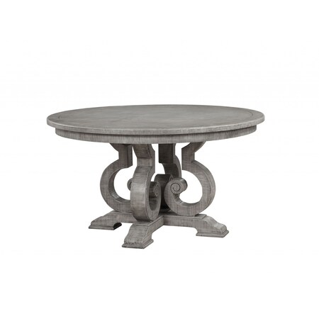 Homeroots 54" X 54" X 30" Salvaged Natural Wood Polyresin Dining Table 347369