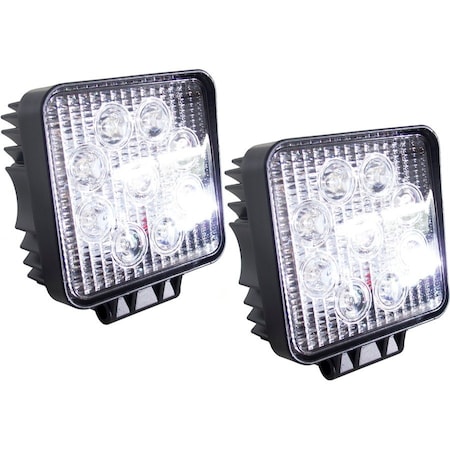 Race Sport Street Series 4In Square Led Spot Lights 27W/1,755Lm (Pair) Pr RS-27W-S-2