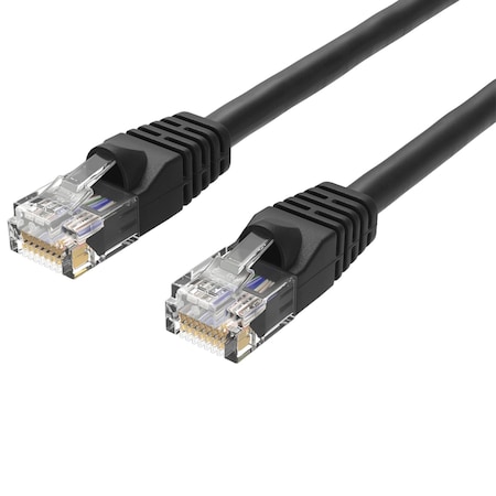 Sanoxy 50ft Cat6 550 MHz UTP Snagless Ethernet Network Patch Cable, Black SNX-CBL-LDR-C6101-1050