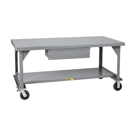 Little Giant Workbench, Steel, 60" W, 36" D WW3660-HD-6PHFL