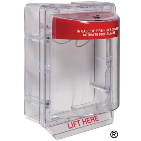 Safety Technology International Fire Alarm Protective Cover, Polycarbonate, Surface Mount, 6 7/8 in W x 8 7/8 in H x 5 1/4 in D STI-1130
