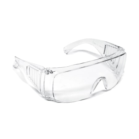 Pri Max Clear Visitor Safety Glasses, Over The Glasses SG80C