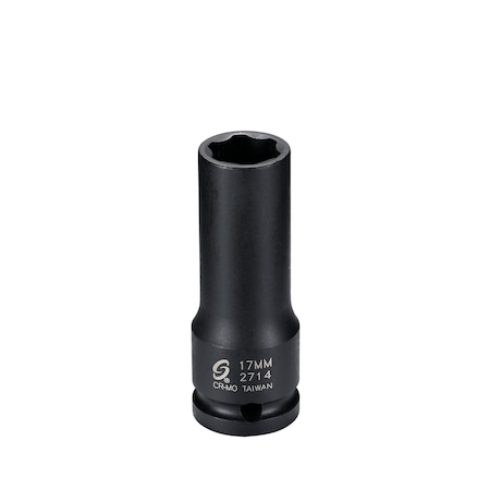 Sunex 1/2 in Drive 17Mm Extra Thin Wall Mercedes Benz Wheel Lug Socket 2714