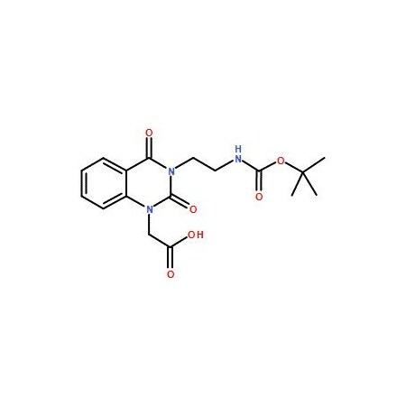Ak Scientific Boc-3-(2-aminoethyl)-1-carboxymethylquinazoline-2, 4-dione (250mg), CAS 215190-30-0 6237AH-250mg