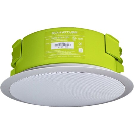 Soundtube In-Ceiling Speaker, White, 50 Max. Wattage CM62-EZS-II-WH