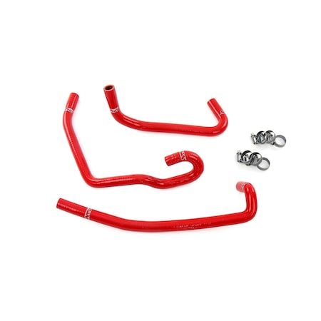 Hps Performance High Temp Reinforced Silicone Heater Coolant Hose Kit, Red, 57-2141H-RED