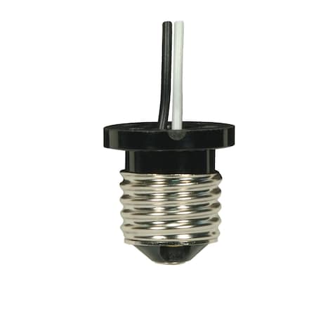 Satco Brwn Medium Based Phenolic E26 Flngd Adapter 10in 18GA 105C Leads 1/2in Overall Extension 660W 600V 80/1970
