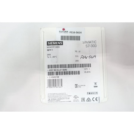 Siemens MICRO MEMORY CARD 2MB 6ES7 953-8LL31-0AA0