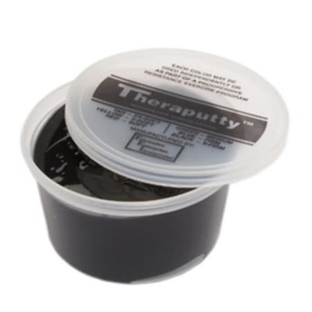 Fabrication Enterprises Theraputty Plus protective Exercise Putty, Black - 1 lbs FA129000
