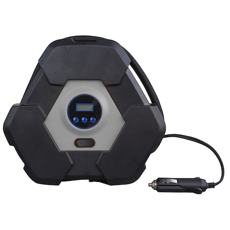 Black Bull Portable Automotive Digital Tire Inflator Pump, 12 Volt ADTIP