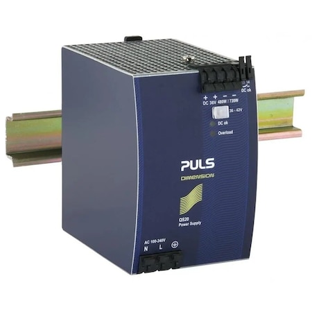 Puls Din Rail Power Supplies for 1-Phase System, 36V, 13.3A QS20.361