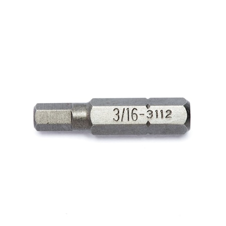 Genius Tools 273006 / 1/4in Hex Shank, 3/16in Hex Screwdriver Bit 30mmL 3112